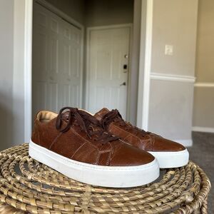 Greats Brooklyn The Royale Men's Shoes, 9M US/Cuoio Brown Leather Sneaker